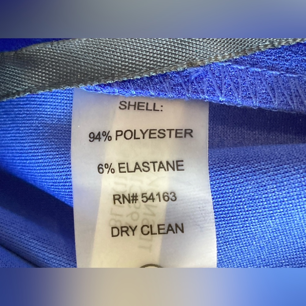 Tommy Hilfiger Vibrant Blue Cropped Belted Jumpsuit - Picture 10 of 10